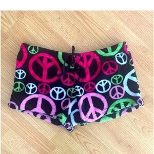 Colorful Peace Sign Women's Shorts